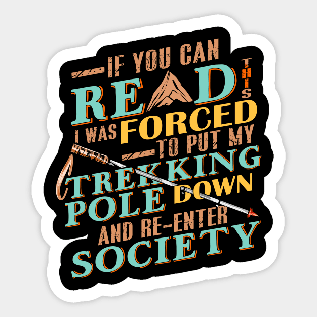 Love Trekking People Not So Much Sticker by VBleshka